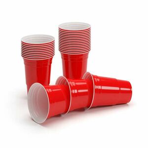 BeerCup Nadal Classics, červená párty sklenice, 16 oz, 473 ml, opakovaně použitelné, pevné obraz