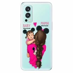Odolné silikonové pouzdro iSaprio - Mama Mouse Brunette and Girl - OnePlus Nord 2 5G obraz