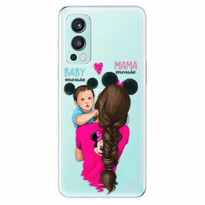 Odolné silikonové pouzdro iSaprio - Mama Mouse Brunette and Boy - OnePlus Nord 2 5G obraz