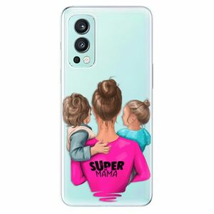 Odolné silikonové pouzdro iSaprio - Super Mama - Boy and Girl - OnePlus Nord 2 5G obraz