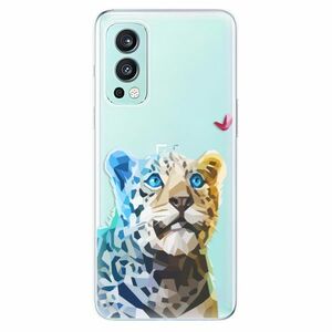 Odolné silikonové pouzdro iSaprio - Leopard With Butterfly - OnePlus Nord 2 5G obraz
