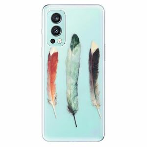 Odolné silikonové pouzdro iSaprio - Three Feathers - OnePlus Nord 2 5G obraz