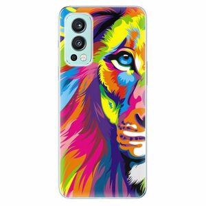 Odolné silikonové pouzdro iSaprio - Rainbow Lion - OnePlus Nord 2 5G obraz