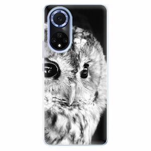 Odolné silikonové pouzdro iSaprio - BW Owl - Huawei Nova 9 obraz