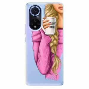 Odolné silikonové pouzdro iSaprio - My Coffe and Blond Girl - Huawei Nova 9 obraz