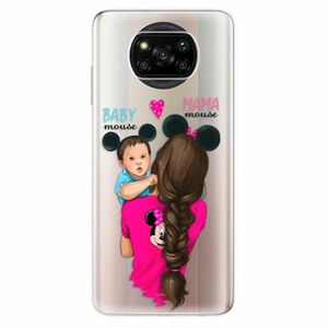 Odolné silikonové pouzdro iSaprio - Mama Mouse Brunette and Boy - Xiaomi Poco X3 Pro / X3 NFC obraz