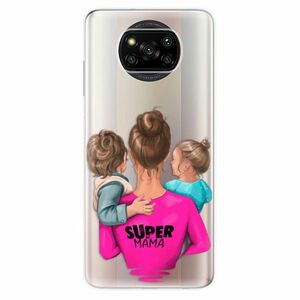 Odolné silikonové pouzdro iSaprio - Super Mama - Boy and Girl - Xiaomi Poco X3 Pro / X3 NFC obraz