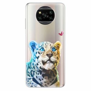 Odolné silikonové pouzdro iSaprio - Leopard With Butterfly - Xiaomi Poco X3 Pro / X3 NFC obraz