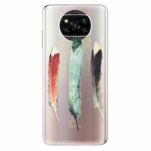 Odolné silikonové pouzdro iSaprio - Three Feathers - Xiaomi Poco X3 Pro / X3 NFC obraz