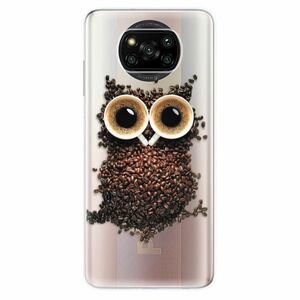 Odolné silikonové pouzdro iSaprio - Owl And Coffee - Xiaomi Poco X3 Pro / X3 NFC obraz
