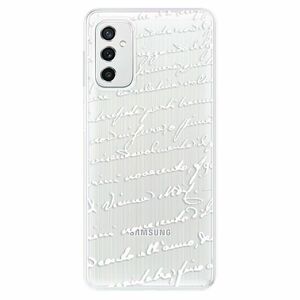 Odolné silikonové pouzdro iSaprio - Handwriting 01 - white - Samsung Galaxy M52 5G obraz