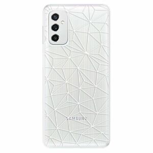 Odolné silikonové pouzdro iSaprio - Abstract Triangles 03 - white - Samsung Galaxy M52 5G obraz