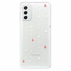 Odolné silikonové pouzdro iSaprio - Abstract Triangles 02 - white - Samsung Galaxy M52 5G obraz