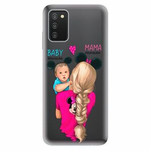 Odolné silikonové pouzdro iSaprio - Mama Mouse Blonde and Boy - Samsung Galaxy A03s obraz