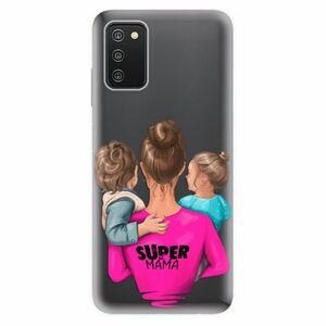 Odolné silikonové pouzdro iSaprio - Super Mama - Boy and Girl - Samsung Galaxy A03s obraz