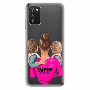 Odolné silikonové pouzdro iSaprio - Super Mama - Two Boys - Samsung Galaxy A03s obraz
