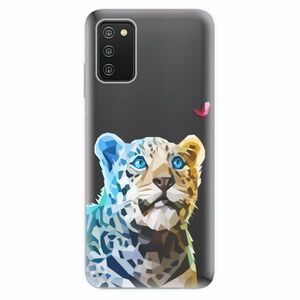 Odolné silikonové pouzdro iSaprio - Leopard With Butterfly - Samsung Galaxy A03s obraz