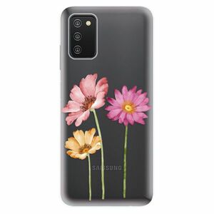 Odolné silikonové pouzdro iSaprio - Three Flowers - Samsung Galaxy A03s obraz
