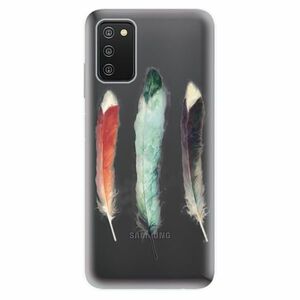 Odolné silikonové pouzdro iSaprio - Three Feathers - Samsung Galaxy A03s obraz