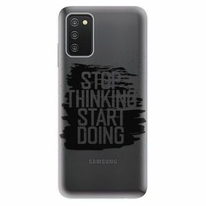 Odolné silikonové pouzdro iSaprio - Start Doing - black - Samsung Galaxy A03s obraz