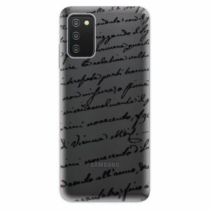 Odolné silikonové pouzdro iSaprio - Handwriting 01 - black - Samsung Galaxy A03s obraz