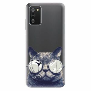 Odolné silikonové pouzdro iSaprio - Crazy Cat 01 - Samsung Galaxy A03s obraz