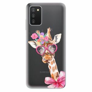 Odolné silikonové pouzdro iSaprio - Lady Giraffe - Samsung Galaxy A03s obraz
