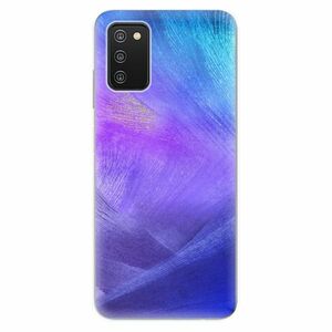 Odolné silikonové pouzdro iSaprio - Purple Feathers - Samsung Galaxy A03s obraz