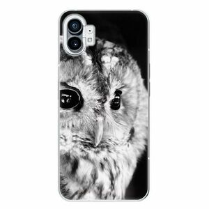 Odolné silikonové pouzdro iSaprio - BW Owl - Nothing Phone (1) obraz