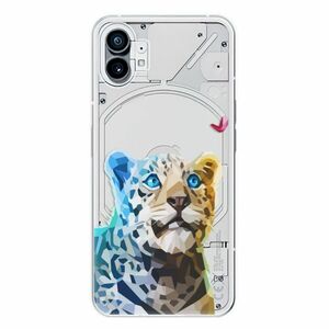 Odolné silikonové pouzdro iSaprio - Leopard With Butterfly - Nothing Phone (1) obraz