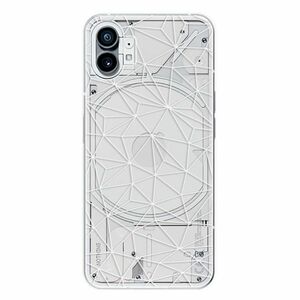 Odolné silikonové pouzdro iSaprio - Abstract Triangles 03 - white - Nothing Phone (1) obraz