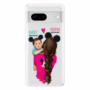 Odolné silikonové pouzdro iSaprio - Mama Mouse Brunette and Boy - Google Pixel 7 5G obraz