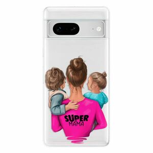 Odolné silikonové pouzdro iSaprio - Super Mama - Boy and Girl - Google Pixel 7 5G obraz