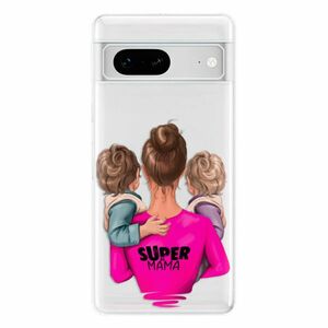 Odolné silikonové pouzdro iSaprio - Super Mama - Two Boys - Google Pixel 7 5G obraz