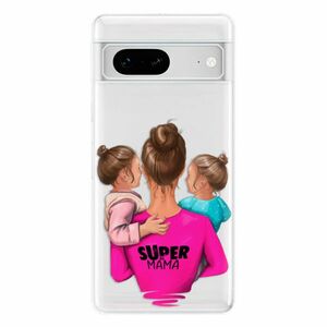 Odolné silikonové pouzdro iSaprio - Super Mama - Two Girls - Google Pixel 7 5G obraz