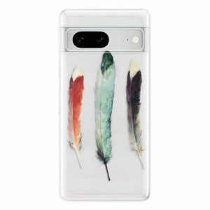 Odolné silikonové pouzdro iSaprio - Three Feathers - Google Pixel 7 5G obraz