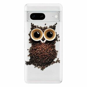 Odolné silikonové pouzdro iSaprio - Owl And Coffee - Google Pixel 7 5G obraz