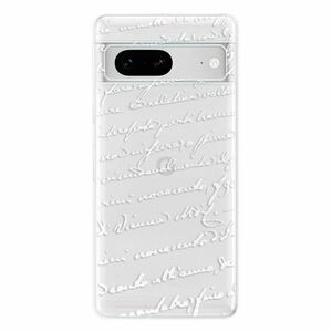Odolné silikonové pouzdro iSaprio - Handwriting 01 - white - Google Pixel 7 5G obraz