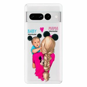 Odolné silikonové pouzdro iSaprio - Mama Mouse Blonde and Boy - Google Pixel 7 Pro 5G obraz
