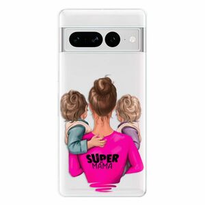 Odolné silikonové pouzdro iSaprio - Super Mama - Two Boys - Google Pixel 7 Pro 5G obraz