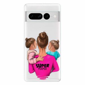 Odolné silikonové pouzdro iSaprio - Super Mama - Two Girls - Google Pixel 7 Pro 5G obraz