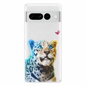 Odolné silikonové pouzdro iSaprio - Leopard With Butterfly - Google Pixel 7 Pro 5G obraz