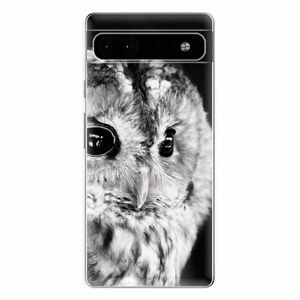 Odolné silikonové pouzdro iSaprio - BW Owl - Google Pixel 6a 5G obraz