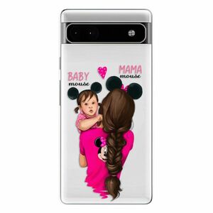 Odolné silikonové pouzdro iSaprio - Mama Mouse Brunette and Girl - Google Pixel 6a 5G obraz