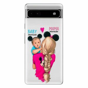 Odolné silikonové pouzdro iSaprio - Mama Mouse Blonde and Boy - Google Pixel 6a 5G obraz