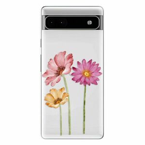 Odolné silikonové pouzdro iSaprio - Three Flowers - Google Pixel 6a 5G obraz