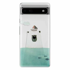 Odolné silikonové pouzdro iSaprio - Bear With Boat - Google Pixel 6a 5G obraz