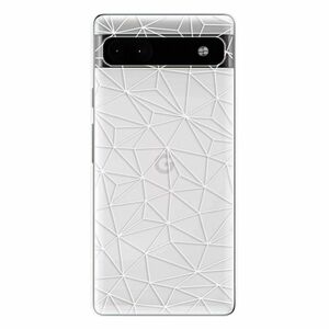 Odolné silikonové pouzdro iSaprio - Abstract Triangles 03 - white - Google Pixel 6a 5G obraz