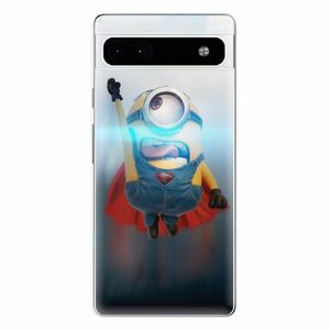 Odolné silikonové pouzdro iSaprio - Mimons Superman 02 - Google Pixel 6a 5G obraz