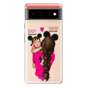 Odolné silikonové pouzdro iSaprio - Mama Mouse Brunette and Girl - Google Pixel 6 5G obraz